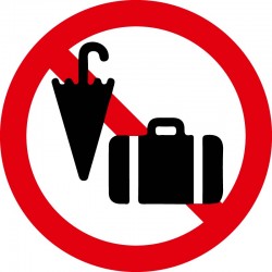 Håndbagage forbudt