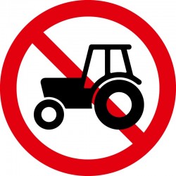 Traktor forbudt