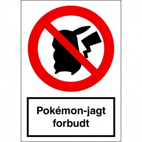 Pokémon-jagt forbudt