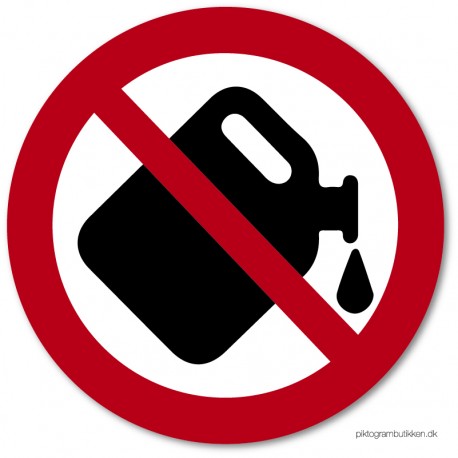 Benzinpåfyldning forbudt