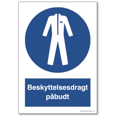 Beskyttelsesdragt påbudt