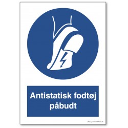 Antistatisk fodtøj påbudt