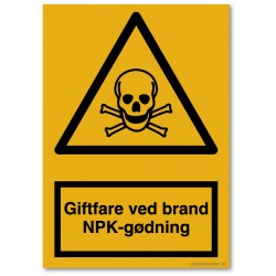 Giftfare ved brand NPK gødning