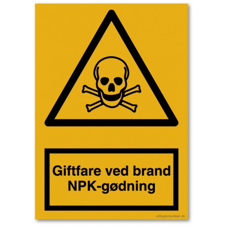 Giftfare ved brand NPK gødning