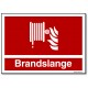Brandslange - rektangulært skilt med tekst