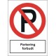 Parkering forbudt