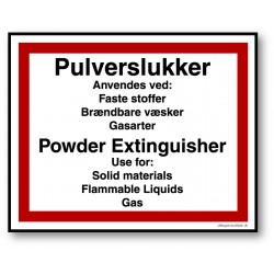 Pulverslukker DK/EN