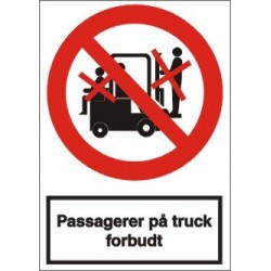 Passagerer på truck forbudt