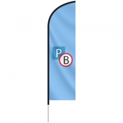 Beachflag Medium, 89x240 cm