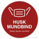 Husk mundbind - selvklæbende folie