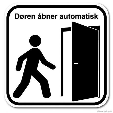 Døren åbner automatisk