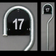 160 cm galvanized house number sign