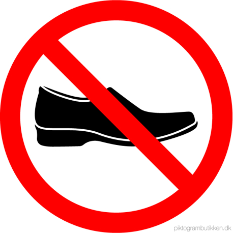 Forbud / - Ingen sko