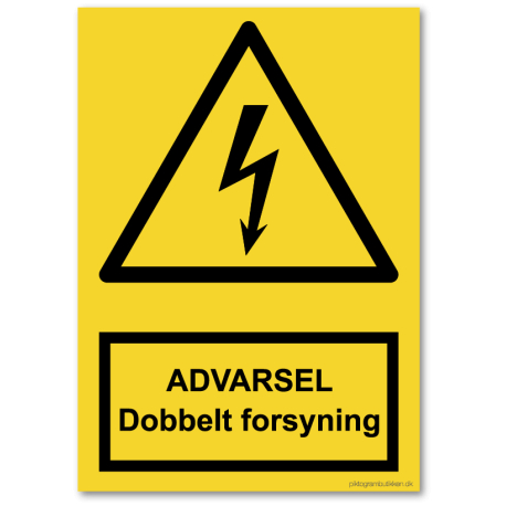 ADVARSEL Dobbelt forsyning