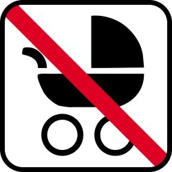 Barnevogn ikke tilladt