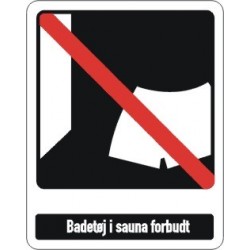 Badetøj i sauna forbudt