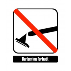 Barbering forbudt