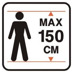 Max 150 cm