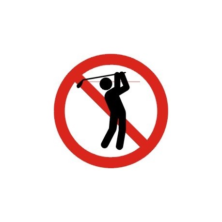 Golfspil forbudt