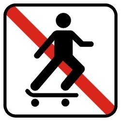 Ingen skateboard