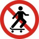 Skateboard forbudt